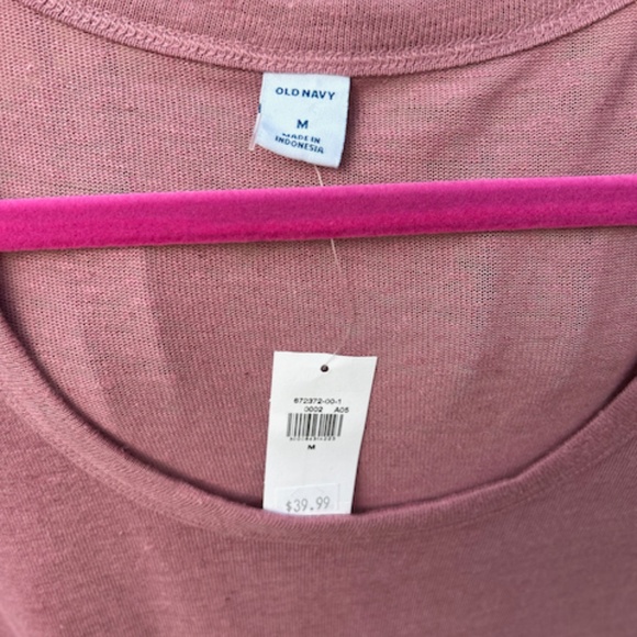 NWT Old Navy Pink Rose Maxi Dress - Medium - Picture 8 of 8